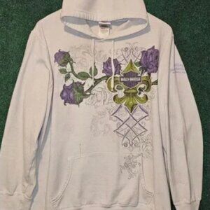 Harley Davidson y2k grunge hoodie